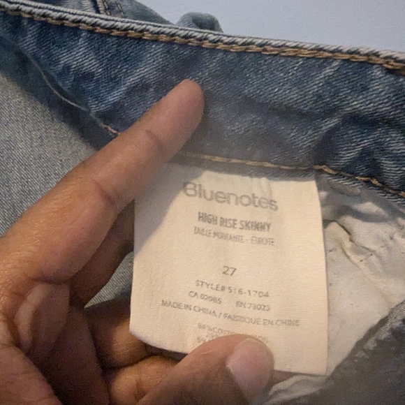 Light blue, ripped, jeans - Picture 3 of 3